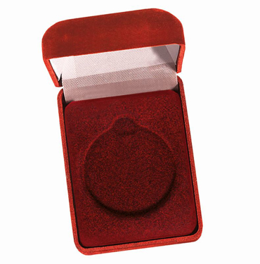 40/50MM RECESS 3in DELUXE RED MEDAL BOX 