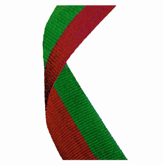 Medal Ribbon Red & Green (red/green) (7/8 x 32 Inch (22x810mm))