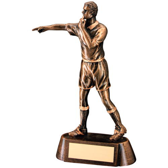 Brz/gold Resin Referee Figure Trophy - 6.75in (171mm)