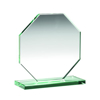 Jade Glass Octagon Plaque (10mm Thick) - 4in (102mm)