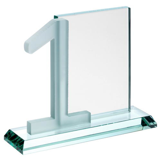 Jade Glass Rectangle With Frosted No.1 (10mm Thick) - 6in (152mm)