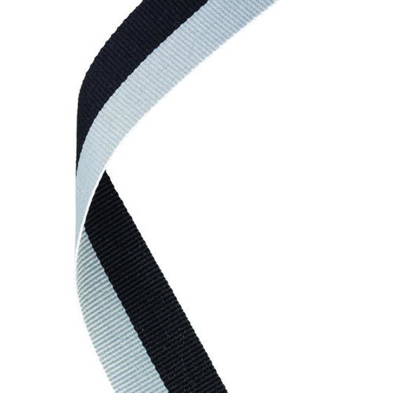 Medal Ribbon Black/grey - 30 X 0.875in (762 X 22mm)