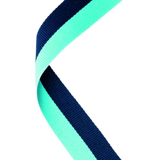 Medal Ribbon Navy Blue/sky Blue - 30 X 0.875in (762 X 22mm)