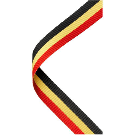 Medal Ribbon Red/yellow/black - 30 X 0.875in (762 X 22mm)