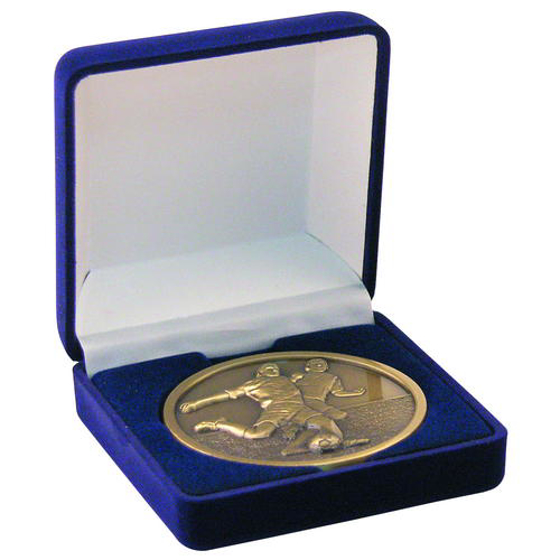 Deluxe Blue Medal Box - (50/60/70mm Recess)     3.5in (89mm)