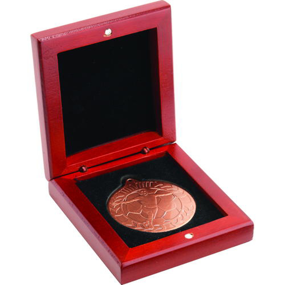 Rosewood Medal Box - (70mm Recess) 4.25in (108mm)