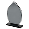 Smoked Black Glass Diamond Plaque (10mm Thick) - 9.5in (241mm)