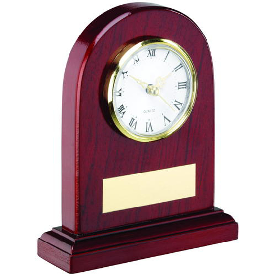 Arched Wooden Clock Trophy - 6in (152mm)