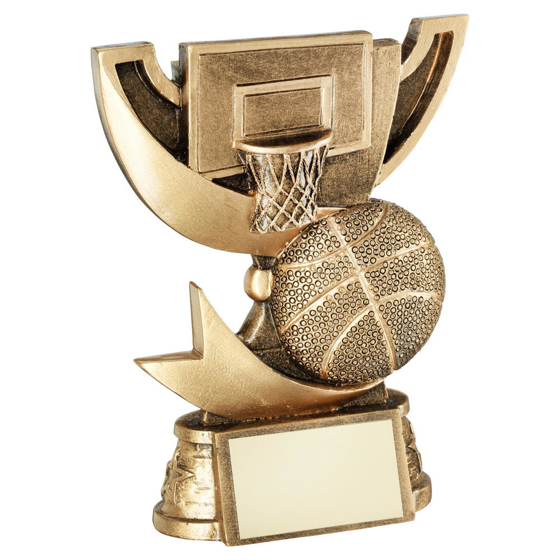 Brz/gold Cup Range For Basketball Trophy - 4.25in (108mm)