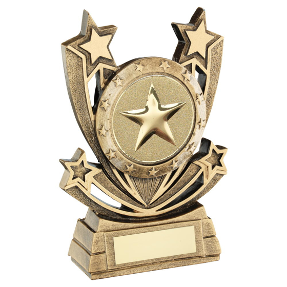 Brz/gold Shooting Star Series Generic Trophy (2in Centre) - 5in (127mm)