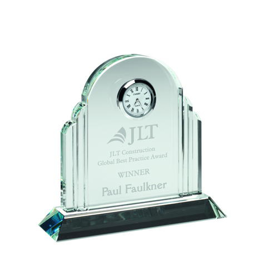 Picture of Clear Glass Arched Clock - 5.25in (133mm)