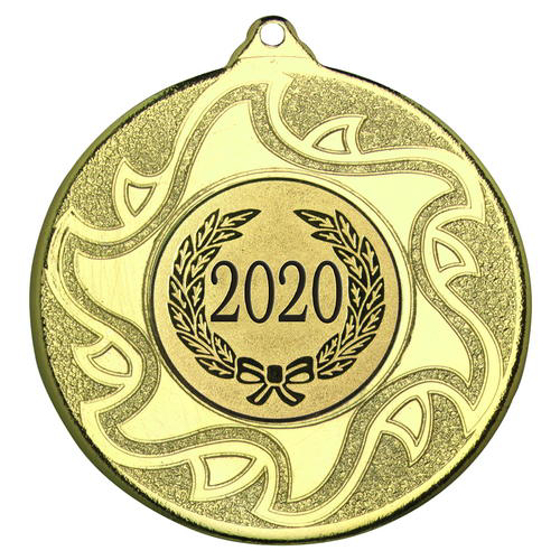 Sunshine Medal (1in Centre) - Gold 2in (50mm)