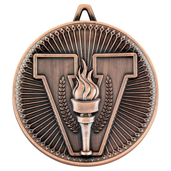 Picture of Victory Torch Deluxe Medal - Bronze 2.35in (60mm)