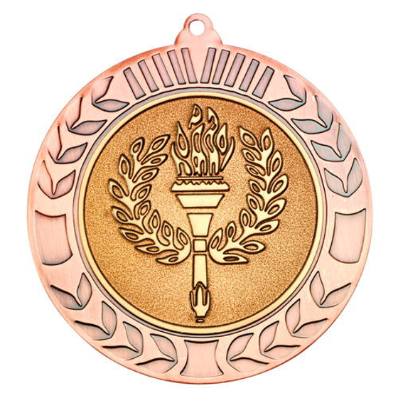 Wreath Medal (2in Centre) - Bronze 2.75in (70mm)