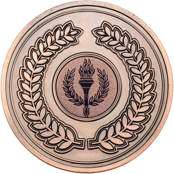 Wreath Medallion (1in Centre) - Bronze 2.75in (70mm)
