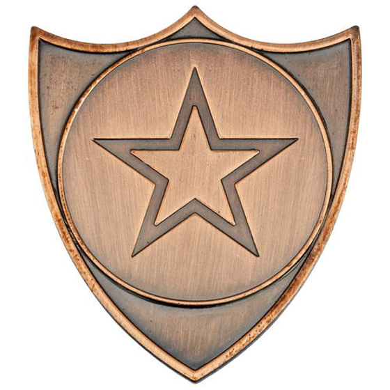 Picture of Shield Badge (1in Centre) - Bronze - 1.5in (38mm)
