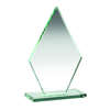 Jade Glass Tall Diamond Plaque (10mm Thick) - 7in (178mm)