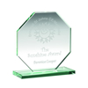 Jade Glass Octagon Plaque (10mm Thick) - 4in (102mm)