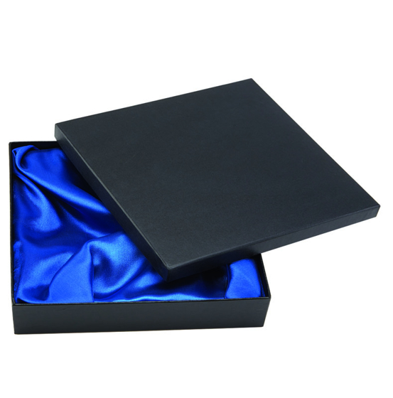 Picture of Silk Lined Presentation Box  (black) 10 3/8 x 10 3/8 x 1 3/8 Inch (265 x 265 x 35mm)