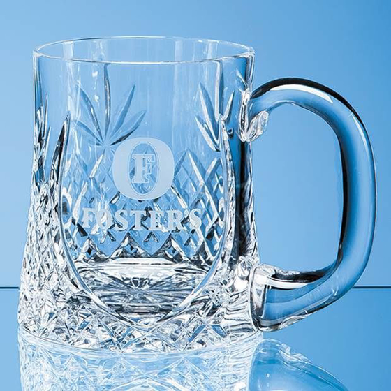 Picture of Lead Crystal Sloped Panel Tankard 0.425ltr