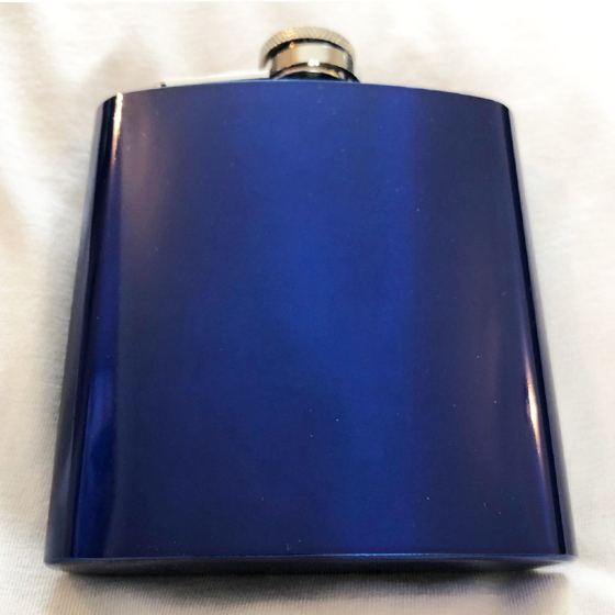 Picture of 6oz Hip Flask Blue