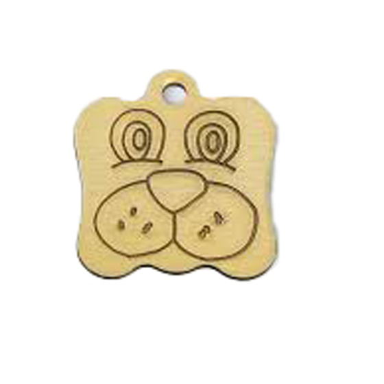 Picture of Dog Shape Pet Tag 22mm