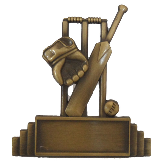 Picture of Metal Gold stand up cricket award 75mm