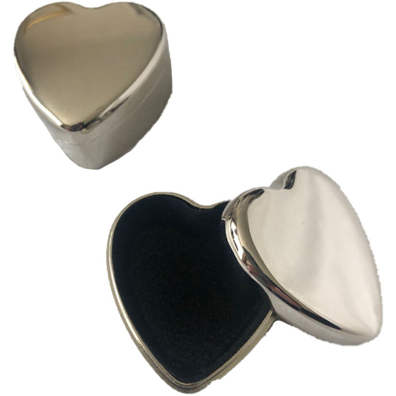 Silver Heart Keepsake Box