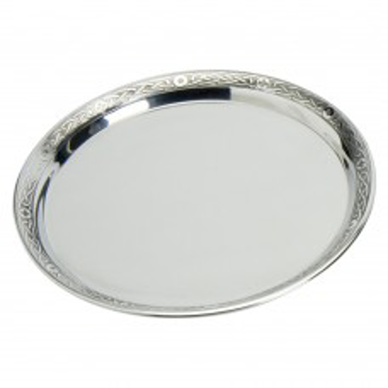 Picture of Pewter tray with Celtic rim 10"