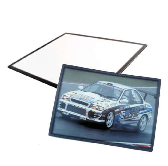 Picture of Photo Place Mat / Mouse Mat Blue Border 240mm x 200mm
