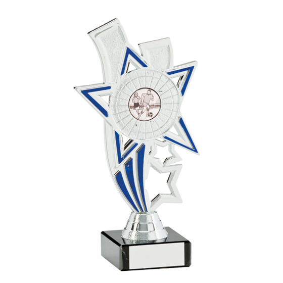 Apollo Silver & Blue Multi-Sport Trophy 185mm