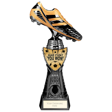 Gold Flash Footballer Trophy Free Engraving 