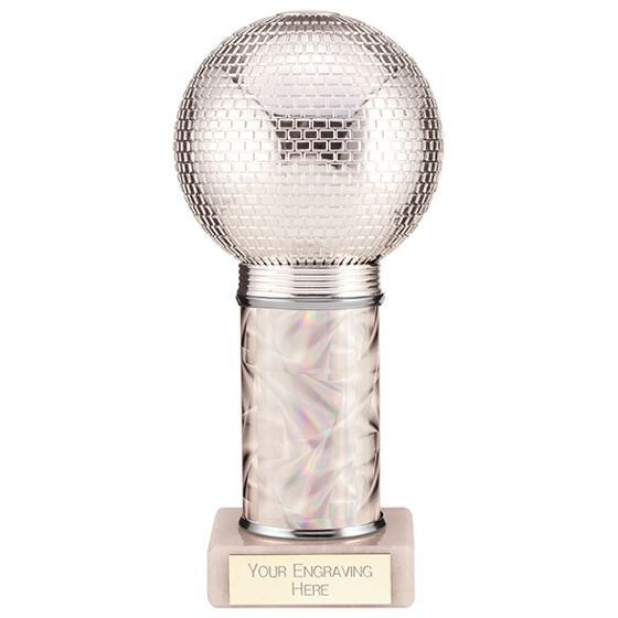 Disco Inferno Tube Trophy Silver 190mm