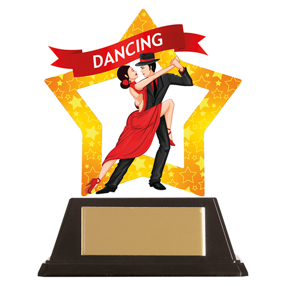 Mini-Star Ballroom Dance Acrylic Plaque 100mm