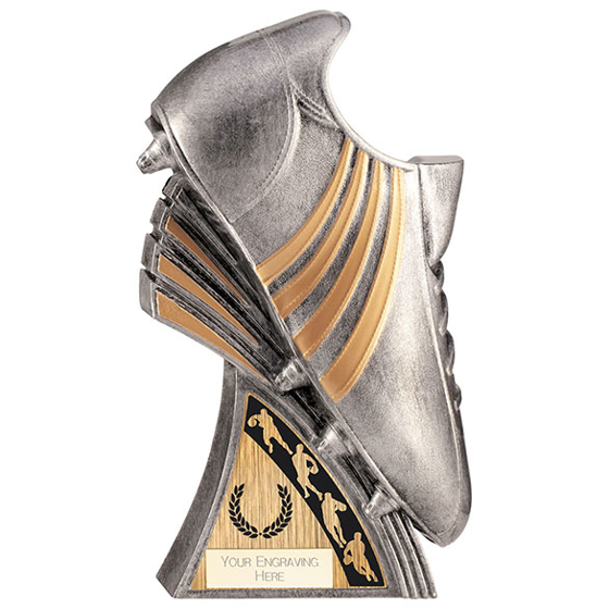 Power Boot Heavyweight Rugby Award Antique Silver 200mm