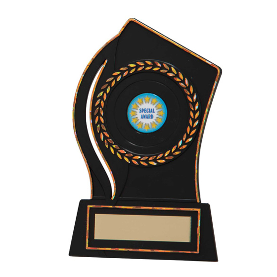 Quest Black Plastic Plaque Award 150mm