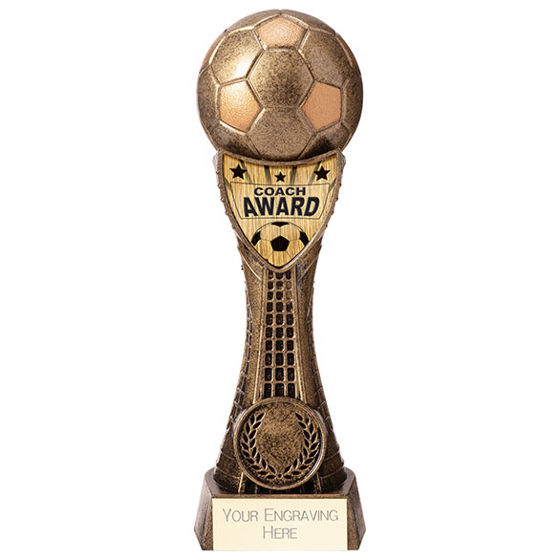 Firbeck Trophies & Engraving. Valiant Football Coach Award 165mm