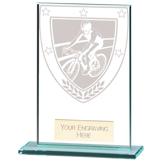 Picture of Millennium Cycling Jade Glass Award 125mm