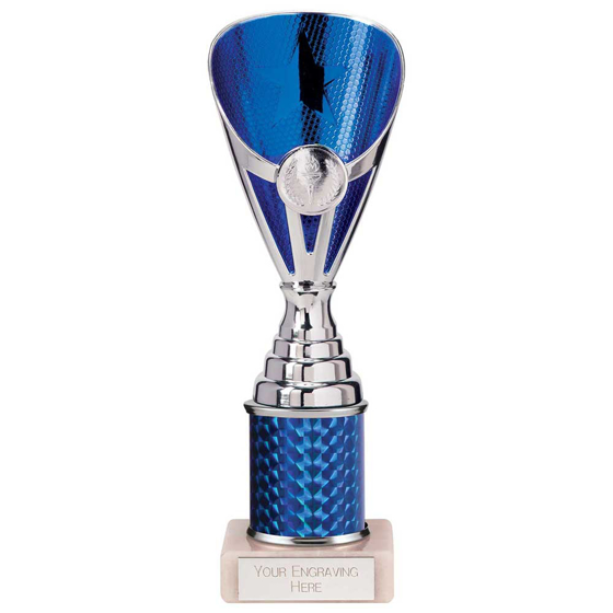 Picture of Rising Stars Plastic Trophy Blue 230mm