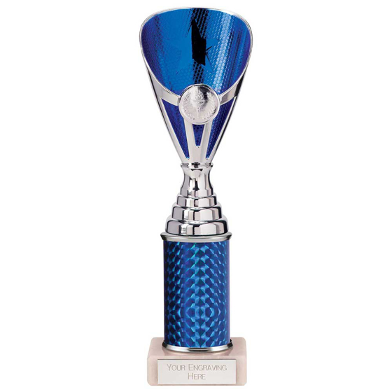 Picture of Rising Stars Plastic Trophy Blue 255mm