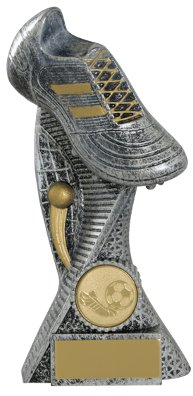 Picture of Ultra Antique Silver/gold Football Boot Pedestal  Award 6.25" 160mm