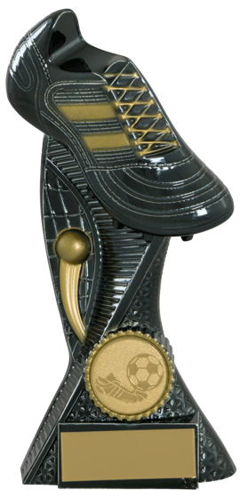 Picture of Ultra Antique Black/gold Football Boot Pedestal  Award 7.25" 185mm