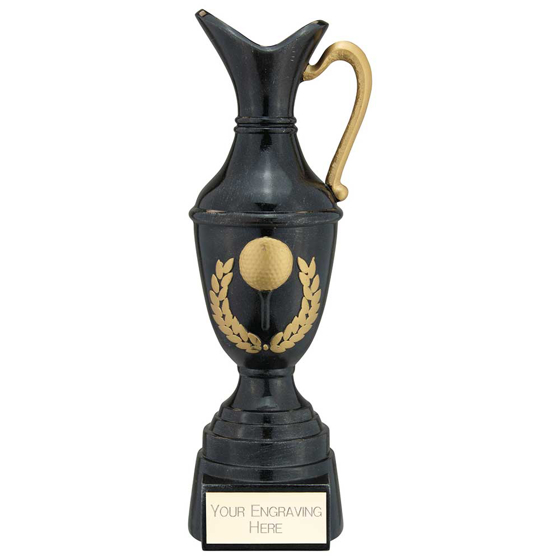 Picture of Claret Jug Golf Resin Award Antique Black & Gold 300mm