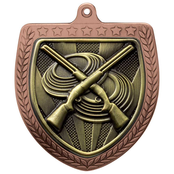 Picture of Cobra Clay Pigeon Shooting Shield Medal Bronze 75mm