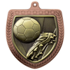 Picture of Cobra Football Boot & Ball Shield Medal Bronze 75mm