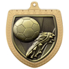 Picture of Cobra Football Boot & Ball Shield Medal Gold 75mm