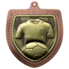 Picture of Cobra Football Shirt & Ball Shield Medal Bronze 75mm