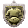 Picture of Cobra Football Shirt & Ball Shield Medal Silver 75mm