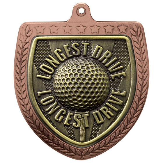 Picture of Cobra Golf Longest Drive Shield Medal Bronze 75mm