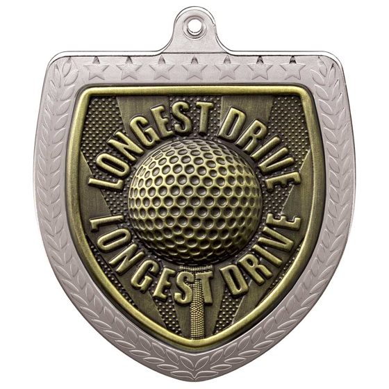 Picture of Cobra Golf Longest Drive Shield Medal Silver 75mm